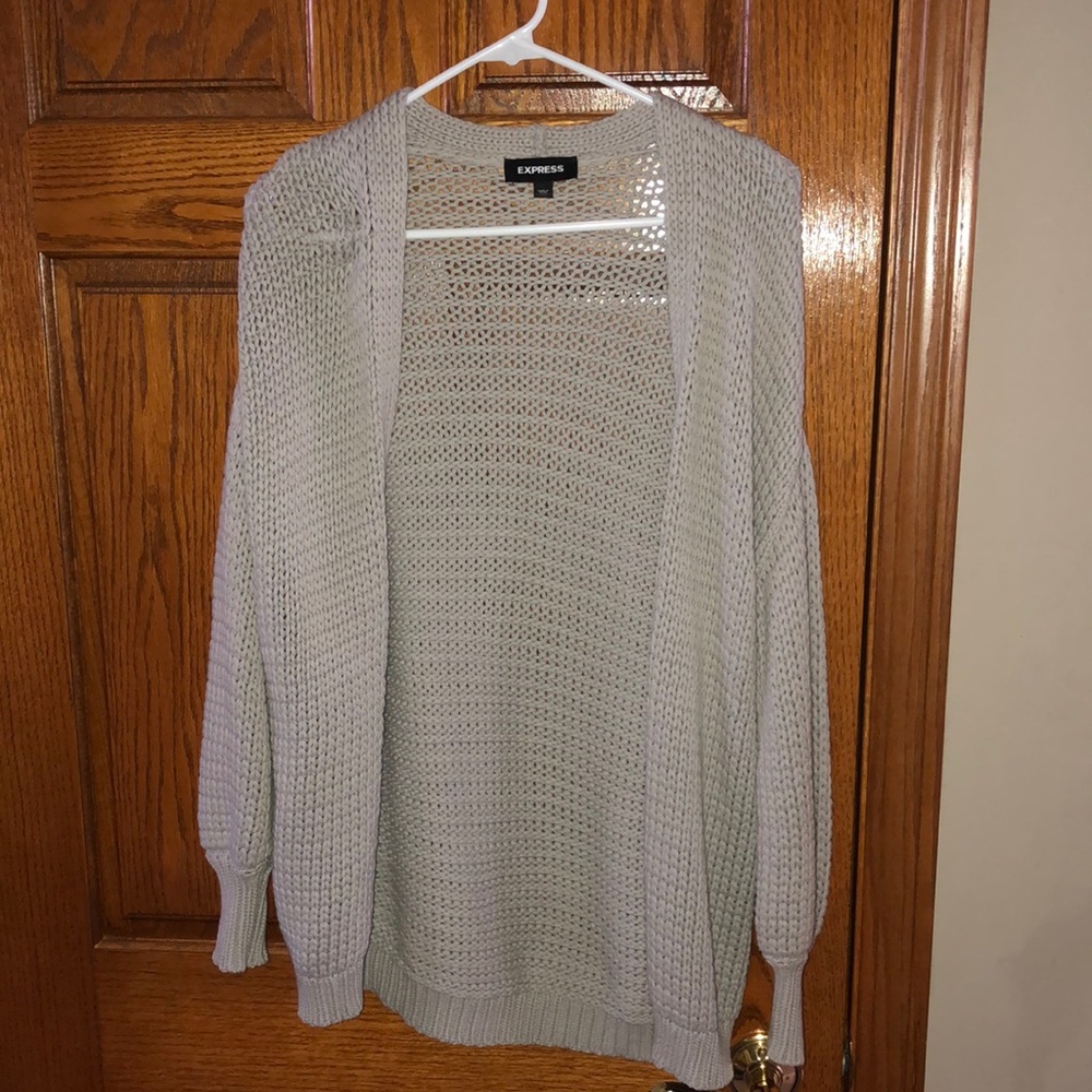Express gray sweater
